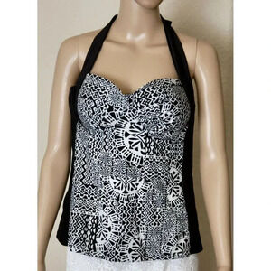 Catalina Tankini halter Top Swim Tank multicolor size L 12-14
